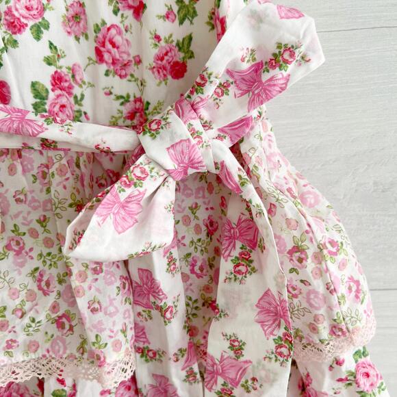 American Girl x Love Shack Fancy - Pink floral tiered party dress sash, Girls 6 - Picture 3 of 7